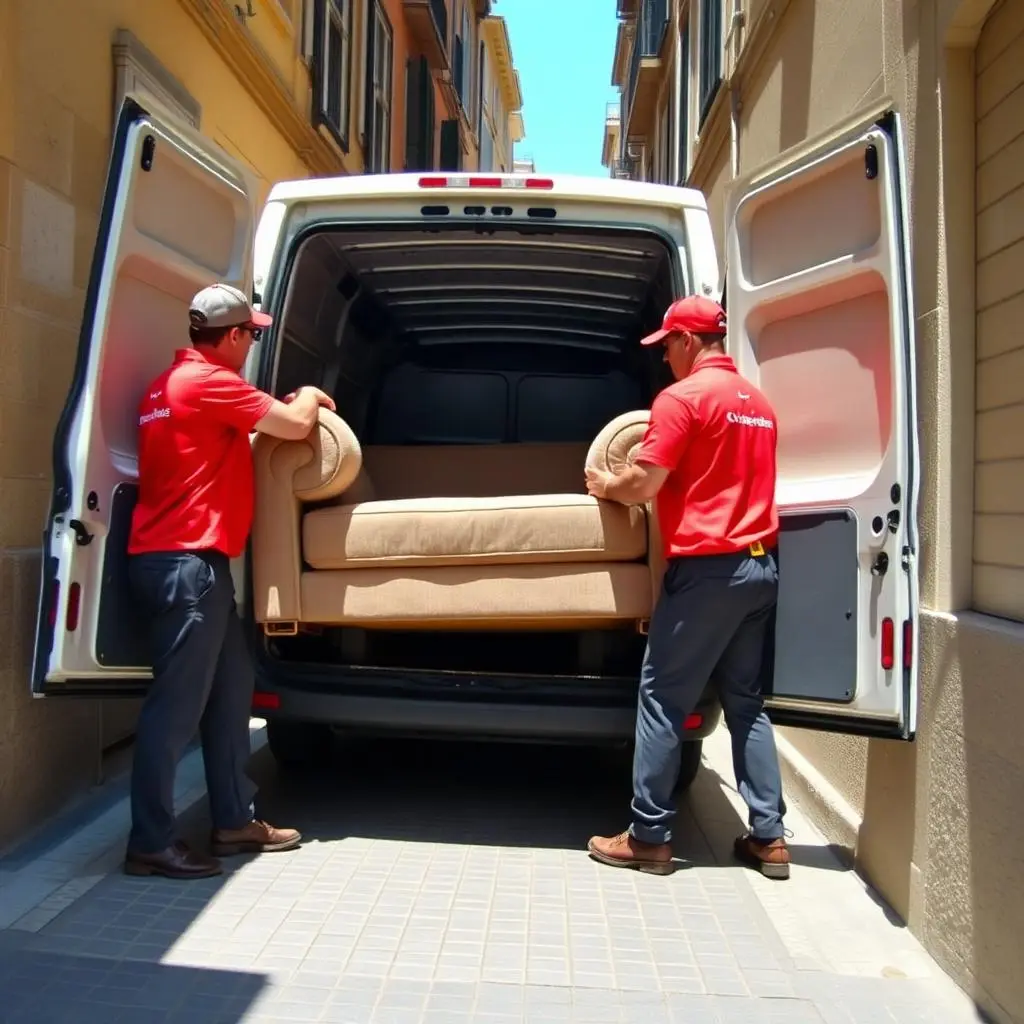 Equipo Garcete cargando porte urgente